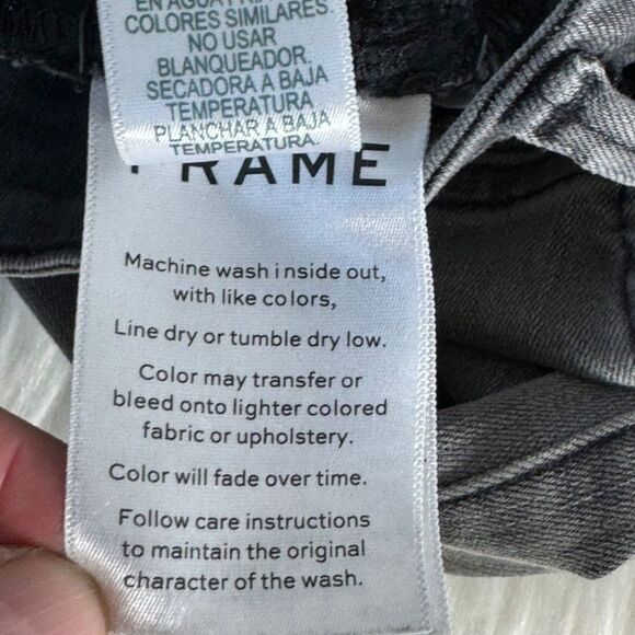 Frame Le Crop Mini Boot Grey Cropped Jeans Sz 26 - Picture 10 of 11